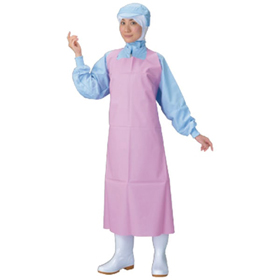 レッジェーロン ウレタン打抜きエプロン ピンク L 1枚 Y016371