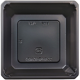 ワン折小隅40A(重)黒底 50枚 Y016574