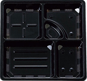 TSR-BOX80-80 中仕切 黒238×238×35mm 50枚入【中仕切】 14616