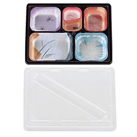 TS-90味彩ごぜん 透明蓋セット 276×217×47mm 20セット 入 14638★本体Y019270、蓋Y019272