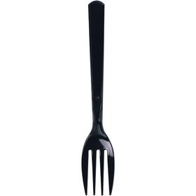 ﾌｫｰｸ 黒 160mm 単袋(100本入) 18628