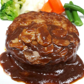 マッシュルームデミグラスソースハンバーグ 110g X027805