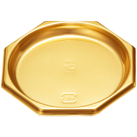 D-1トレー 八角 ゴールド (パイ60X7mm) 100袋