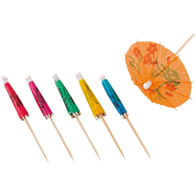 飾番傘 特小 混色 100本 Y003729