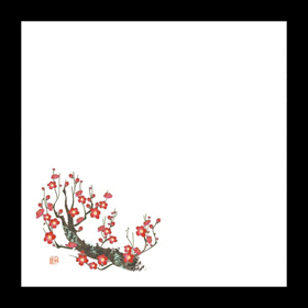耐油天紙 5寸 梅(オールシーズン) 100枚入 1冊 Y004446