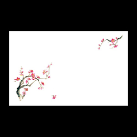 テーブルマット尺5#1230 梅 100枚 Y004595