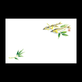 テーブルマット尺3#280 若鮎 100枚 Y004649