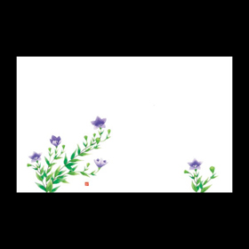 テーブルマット尺3#414 キキョウ 100枚 Y004775