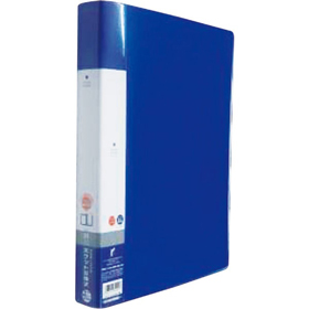 クリヤーブック A4-30穴 G3802-8 青 1枚 Y008591