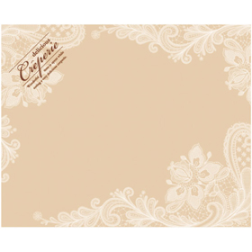 ラミクレープクラフト包装紙 クラフトS(四角) レース 200枚 Y012232