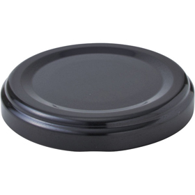 ガラス瓶 蓋 63RTS-D 黒フタ 1個 Y012549