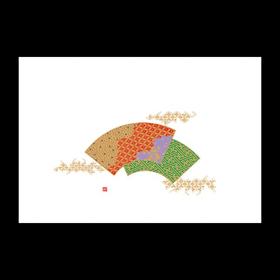 テーブルマット尺3#418 扇面 100枚 Y013073