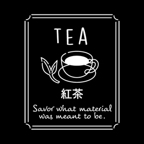 透明テイスティシール 紅茶【PB】【名】 200枚 Y015308