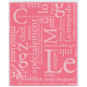 カマスGT(透明)バラ #2 洋柄ピンク 100枚 Y015368