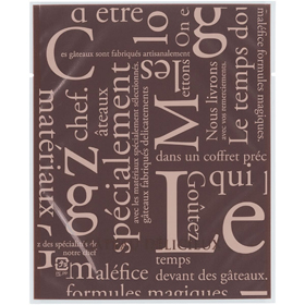 カマスGT(透明)バラ #3 洋柄ブラウン 100枚 Y015378