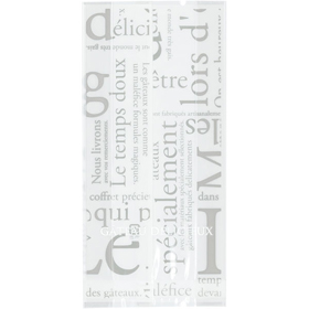 合掌ガゼットGT(透明)バラ #22 洋柄ホワイト 100枚 Y015408