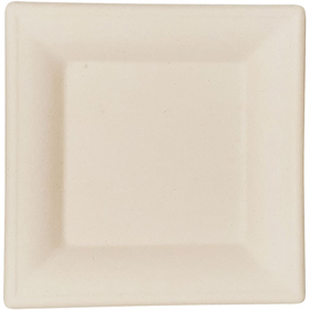 ムギ&タケスクエアプレート 26CM【エ】 50枚 Y019106