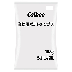 業務用ポテトチップスうすしお味 188g 23538