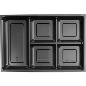 ワン折重 90×60 底のみ 90×60J-5 黒 270×181×50mm 1袋(25枚入) Y014881