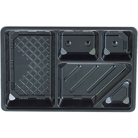 夢彩ごぜんボックス 中仕切のみ TSR-BOX90-60 中仕切II 黒 273×180×34mm 1袋(50枚入) Y001254
