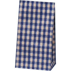 ハイバック角底袋 H4 チェック (130X80X235mm) 100袋