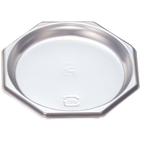 D-1トレー 八角 シルバー (パイ60X7mm) 100袋