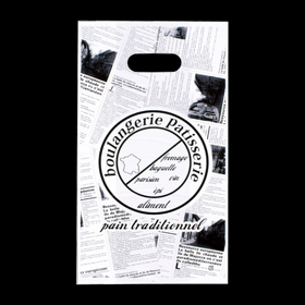 6335 ヨーロピアン丸抜手提袋 #25 小 100枚 Y001146