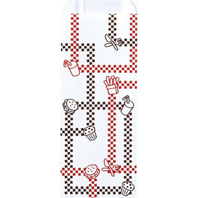 8249 スナック袋 B柄(耐油耐水紙) #323 大 100枚 Y001207