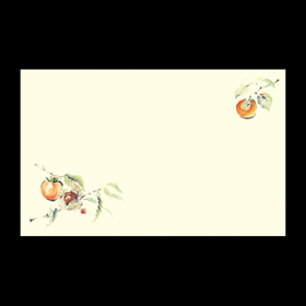 テーブルマット尺3#223 柿(淡黄雲竜) 100枚 Y004585