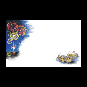 テーブルマット尺3#261 花火 100枚 Y004628