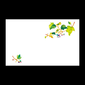 テーブルマット尺3#270 野ぶどう 100枚 Y004639