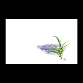 テーブルマット尺3#314 水草とほたる 100枚 Y004690