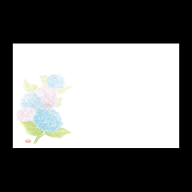 テーブルマット尺3#348 あじさい 100枚 Y004724