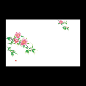 テーブルマット尺3#405 山茶花 100枚 Y004766