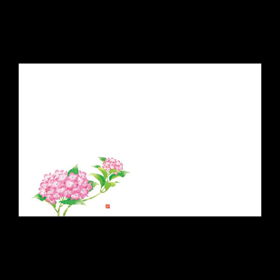 テーブルマット尺3#416 あじさい 100枚 Y004777