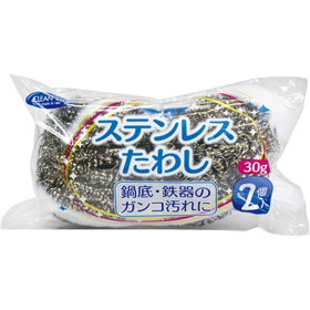 クリーンクラブ ステンレスタワシ 2個 1袋 Y006424