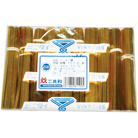 ビニタイ 10cm 金 1000本入 1袋 Y008225