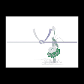 3-429 のし紙 A5判 蓮 山 100枚入 1冊 Y008384