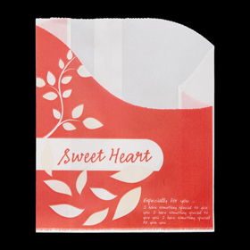 8980 スイートハートリーフ柄(レッド) 100枚 Y013712
