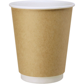 ヘイコー 二重断熱カップ 8オンス クラフト 25個 Y014386