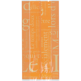 合掌ガゼットGT(透明)バラ #22 洋柄オレンジ 100枚 Y015409