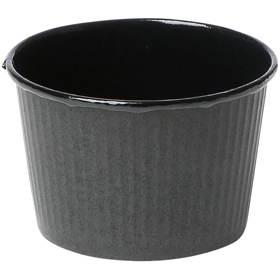 IKプリーツカップ 43F 黒 100枚 Y015609