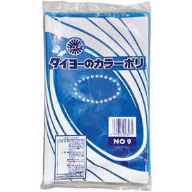 タイヨーのカラーポリ#09 0.035×150×250 ブルー 100枚 Y016102