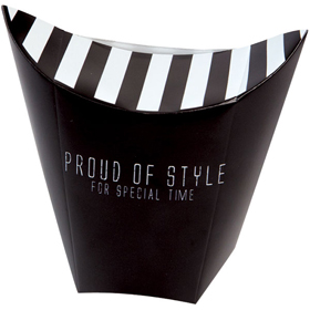 10-320B テイクアウトBOX 黒 200枚 Y016146