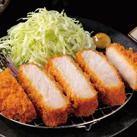 三元豚の厚切り上ロースカツ 約200g×6個入(肉は加熱済み・衣は 未加熱) 19121