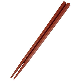 食器洗浄機対応箸(六角) 茶22.5cm 50膳入 23952