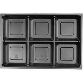ワン折重 90×60 底のみ 90×60J-6 黒 270×181×50mm 1袋(25枚入) Y014884