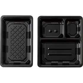 夢彩ごぜんボックス 中仕切のみ TSR-BOX90-60 中仕切III 黒 273×180×34mm 1袋(50枚入) Y001255