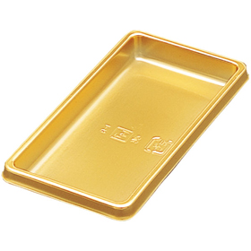 B-1 ゴールドトレー 長角 (40X80X8mm) 100袋