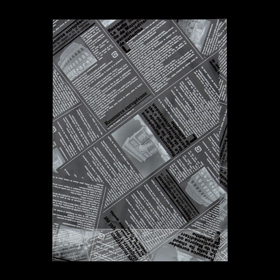 8939 ヨーロピアンIP底マチ袋 (白黒) (190X265(35)mm) 100袋